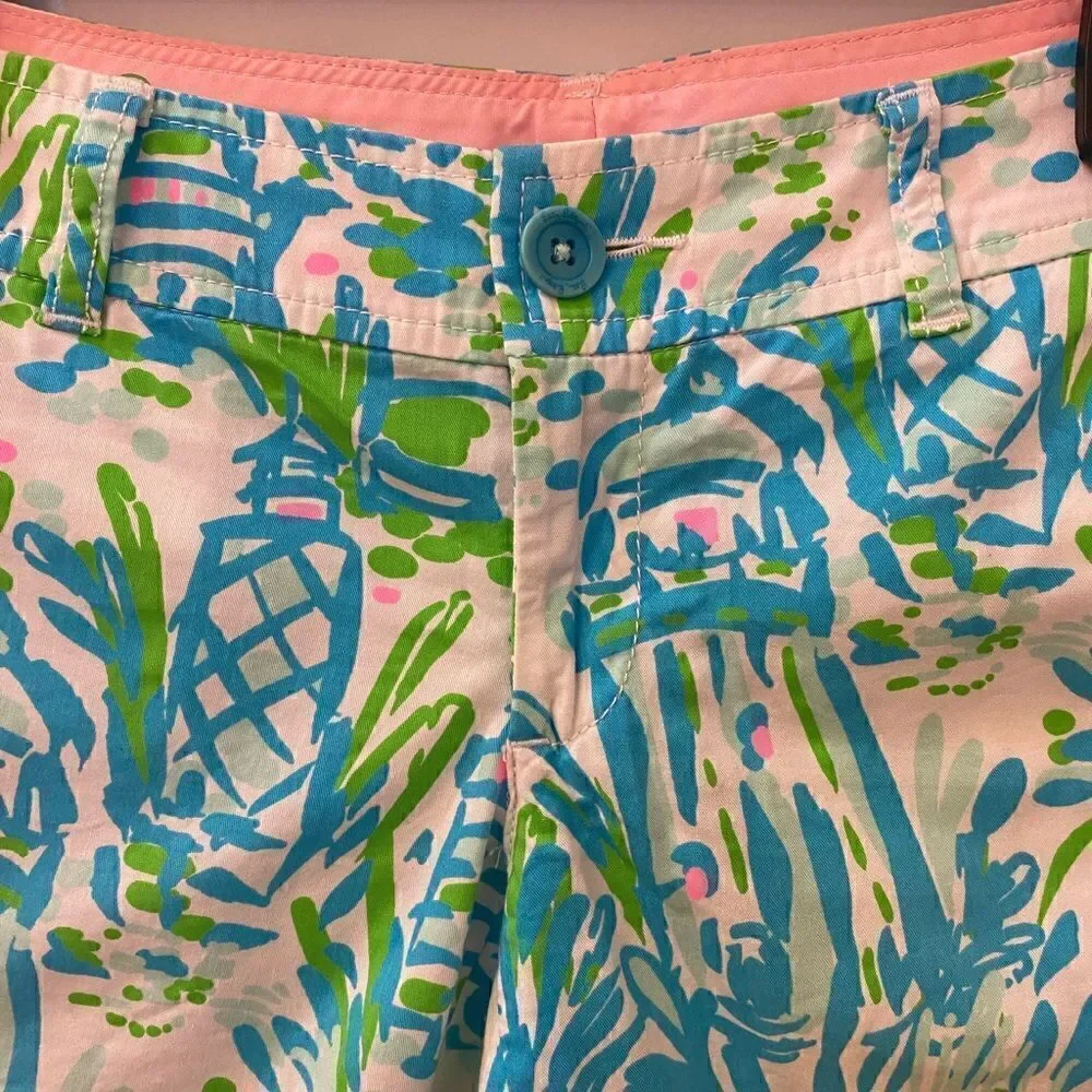 Lilly Pulitzer Callahan 100% Cotton Shorts Women Size 0